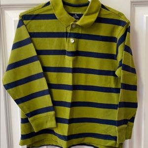 Lands End long Sleeved polo shirt size 5-6